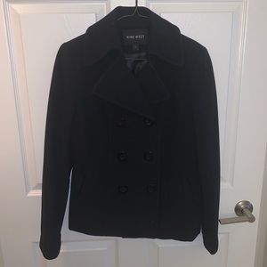 Nine West Black Pea Coat